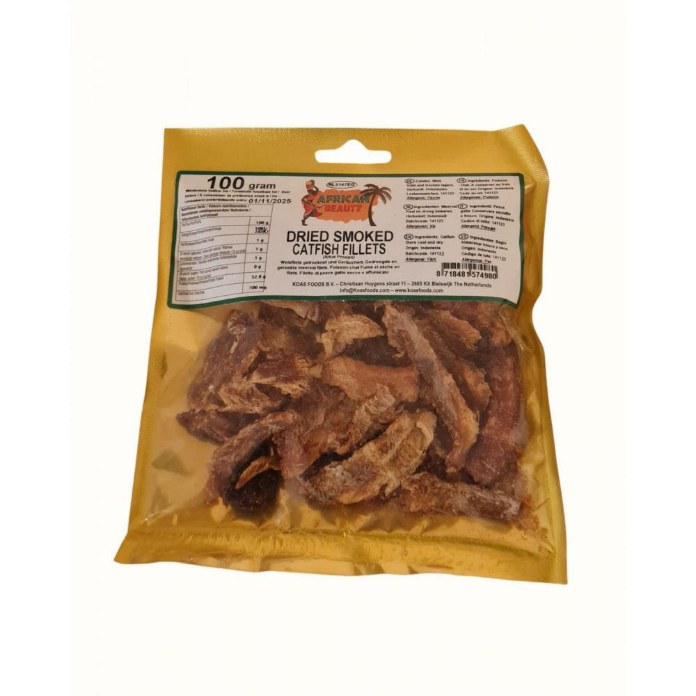 [VIPO-010] Dried Smoked Catfish Fillets (100g)