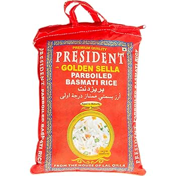 President Golden Sella Parboiled BASMATI Rice 10KG